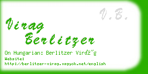 virag berlitzer business card